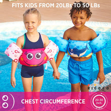 Load image into Gallery viewer, Toddler Life Jacket - Swim Vest Swim Floaties for Toddlers Girls and Boys 20-30-40-50 pounds - Kids Swim Vests for Pool, Beach, Lake and River - Baby Life Jacket Floatie Device - Swimmies