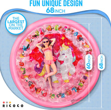 Load image into Gallery viewer, Splash Pad for Kids - Outdoor Water Toys for Toddlers - Outside Splash Mat for Kids - Water Summer Sprinkler Toys for Yard and Outdoor Backyard Activities, Unicorn