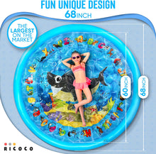 Load image into Gallery viewer, Splash Pad for Kids - Outdoor Water Toys for Toddlers - Outside Splash Mat for Kids - Water Summer Sprinkler Toys for Yard and Outdoor Backyard Activities, Shark