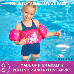 Toddler Life Jacket - Swim Vest Swim Floaties for Toddlers Girls and Boys 20-30-40-50 pounds - Kids Swim Vests for Pool, Beach, Lake and River - Baby Life Jacket Floatie Device - Swimmies