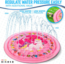 Load image into Gallery viewer, Splash Pad for Kids - Outdoor Water Toys for Toddlers - Outside Splash Mat for Kids - Water Summer Sprinkler Toys for Yard and Outdoor Backyard Activities, Unicorn