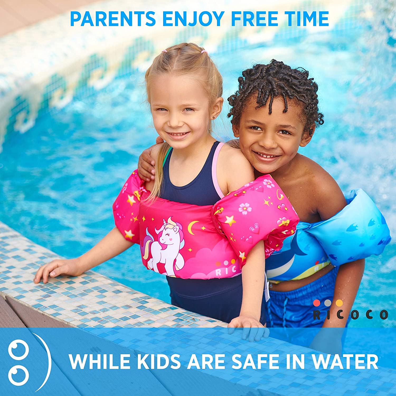 Gogokids Kids Swim Vest Float Jacket, Toddler Swimming Training Buoyancy  Vest Assist Swimwear for 13-30kg 1-9 Years Old Boys Girls | SHEIN USA