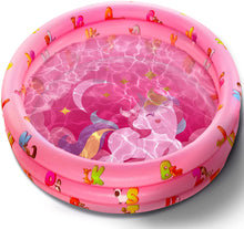 Load image into Gallery viewer, Small Pool for Kids, Small Kiddie Pool, Baby Pool for Kids 1-3 Years, Mini Pool for Toddlers &amp; Infants, 32Inch, Small Inflatable Swimming Kiddie Pools for Outside and Inside, Durable Material Pink